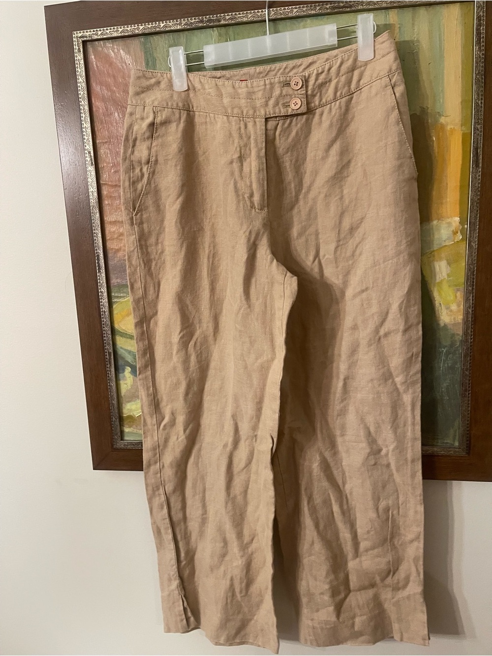 Sundance Tan 100% Linen Chinos